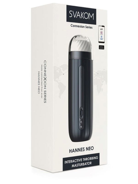 Svakom Hannes Neo Interactive Throbbing Mens Masturbator - Luxury Sex Toys