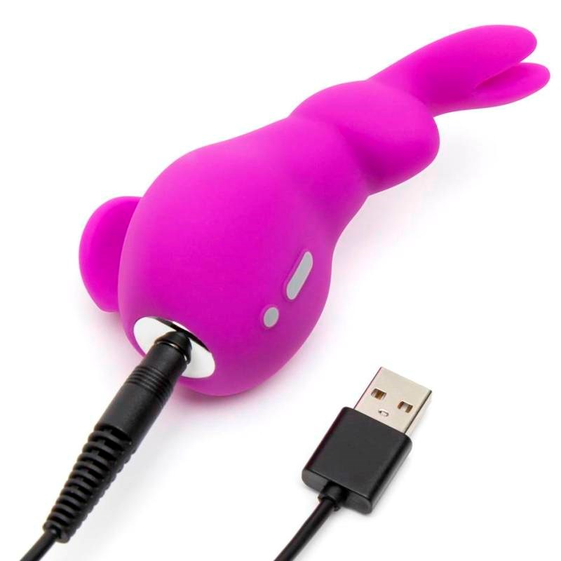 Happy Rabbit Mini Ears USB Rechargeable Clitoral Vibrator - - Clit Ticklers and Pulsators