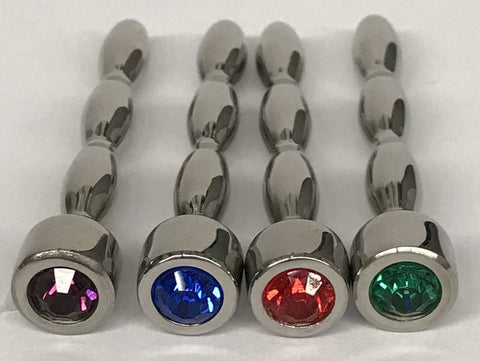 HC Nile Triple Ascending Jewelled Penis Plug - Penis Plugs