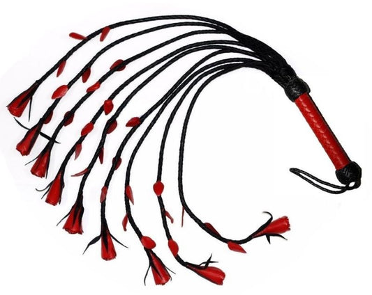 Heatwood Flogger Leather Nine Tail - Whips And Crops
