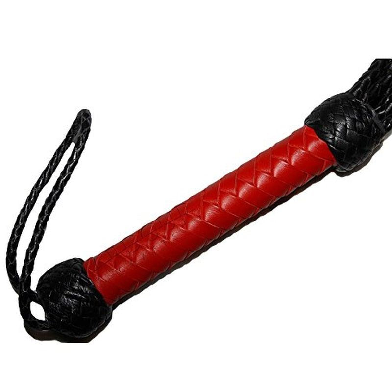 Heatwood Flogger Leather Nine Tail - - Whips And Crops