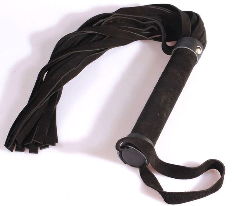 Hell's Couture Suede Sana Flogger - - Whips And Crops