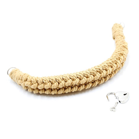 Hemp Rope Bondage Collar - Cuffs and Restraints
