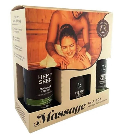 Hemp Seed Massage In A Box Guavalava Scented Massage Gift Set - Sex Pheromones and Perfumes