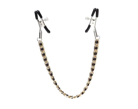 High Beam Nipple Clamps & Chain - Breast and Nipple Toys