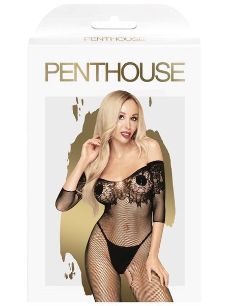 Penthouse Allure - Captivating Net and Lace Bodystocking - Bras and Bra Sets
