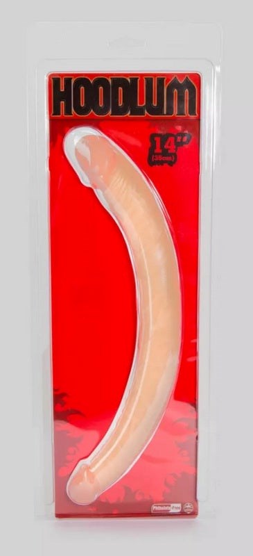 Hoodlum 14" Double Dong - Flesh - Realistic Dildos