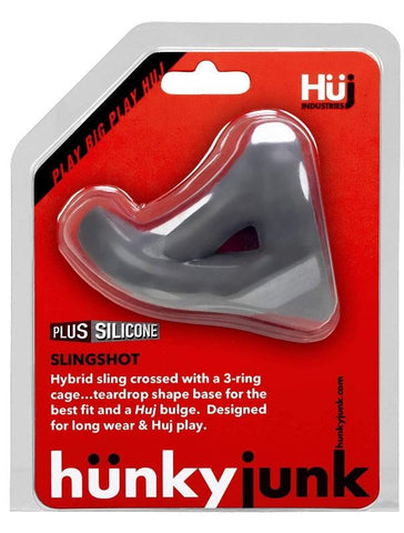 Hunkyjunk SLINGSHOT 3-Ring Teardrop Sling - Ball and Cock Toys
