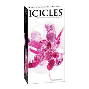 Pipedream Icicles 10-Function Hands-Free Strap-On Dildo - Strap On Sextoys