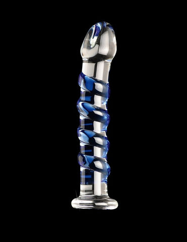 Pipedream Icicles No 05 Hand Blown Glass Dildo Massager - Glass Sex Toys