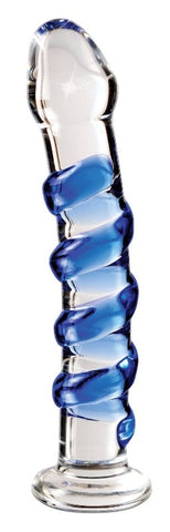 Pipedream Icicles No 05 Hand Blown Glass Dildo Massager - Glass Sex Toys