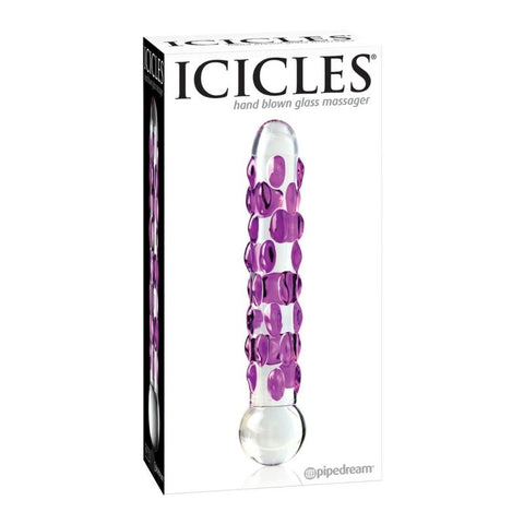 Pipedream Icicles No 07 Hand Blown Glass Massager - Glass Sex Toys