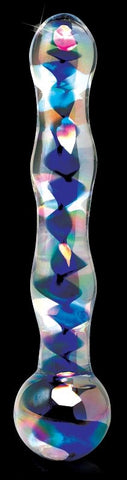 Pipedream Icicles No 08 Clear Glass Dildo Massager - Glass Sex Toys