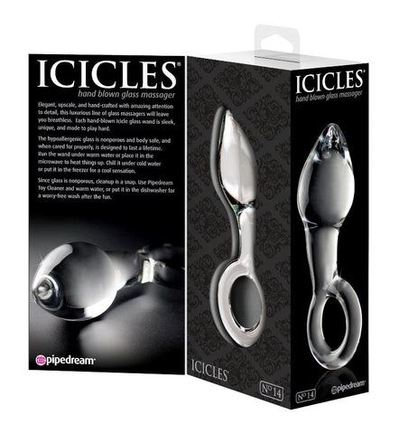 Pipedream Icicles No 14 Luxury Glass Anal Plug - Glass Sex Toys