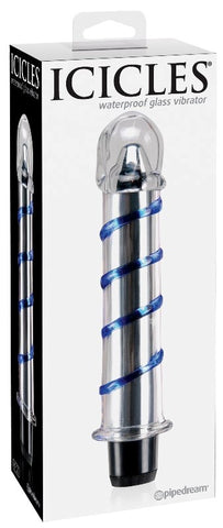 Pipedream Icicles No 20 Glass Bullet Vibrator - Glass Sex Toys