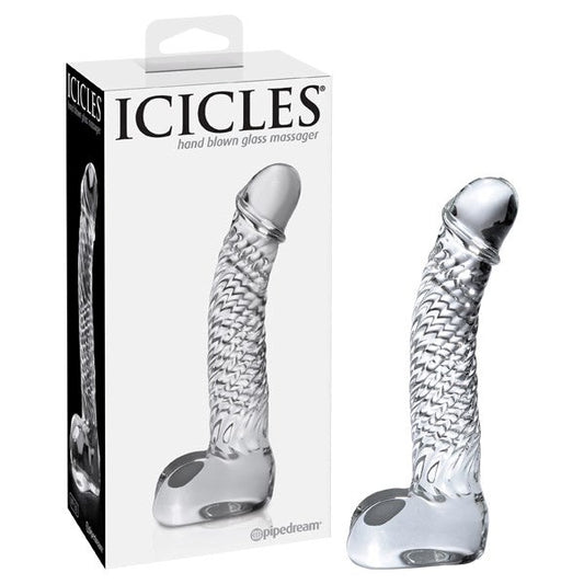 Pipedream Icicles No 61 Realistic Glass Dildo - Glass Sex Toys