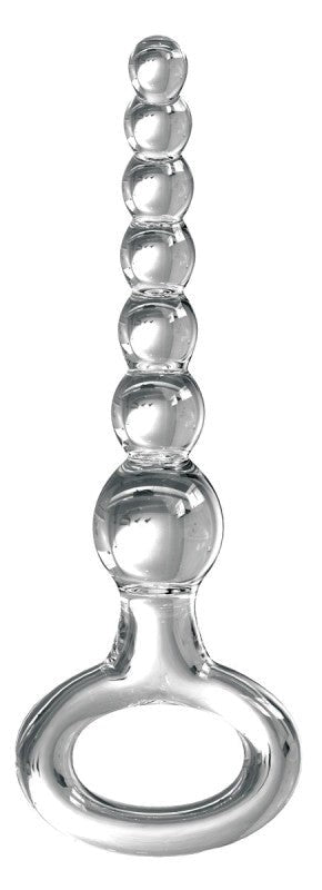 Pipedream Icicles No 67 Glass Anal Beads Massager - Glass Sex Toys