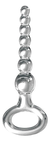 Pipedream Icicles No 67 Glass Anal Beads Massager - Glass Sex Toys
