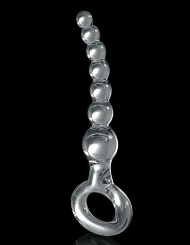 Pipedream Icicles No 67 Glass Anal Beads Massager - Glass Sex Toys
