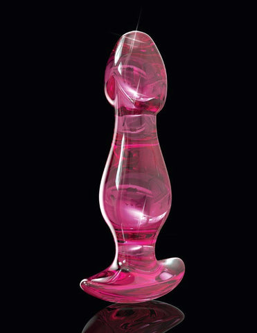 Pipedream Icicles No 73 Glass Anal Plug Pink - Glass Sex Toys