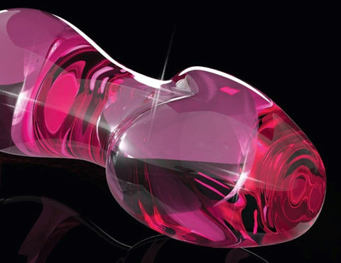 Pipedream Icicles No 73 Glass Anal Plug Pink - Glass Sex Toys