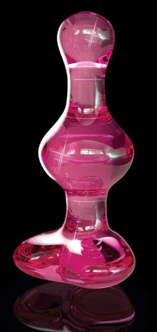 Pipedream Icicles No 75 Heart Shape Glass Anal Plug - Glass Sex Toys