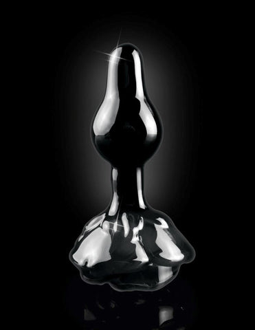 Pipedream Icicles No 77 Rose Shaped Glass Anal Plug - Glass Sex Toys