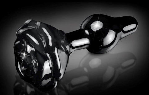 Pipedream Icicles No 77 Rose Shaped Glass Anal Plug - Glass Sex Toys