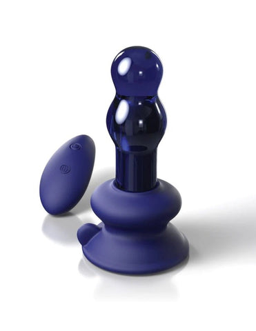 Pipedream Icicles No 83 Remote Control Glass Anal Vibrator - Glass Sex Toys