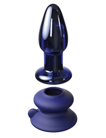 Pipedream Icicles No 85 Rechargeable Glass Butt Plug - Glass Sex Toys