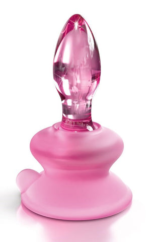 Pipedream Icicles No 90 Suction Cup Base Glass Anal Plug - Glass Sex Toys