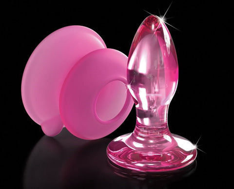 Pipedream Icicles No 90 Suction Cup Base Glass Anal Plug - Glass Sex Toys