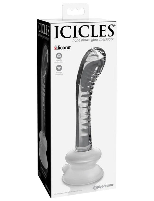 Pipedream Icicles No. 88 Suction Cup Base Glass Dildo - Glass Sex Toys