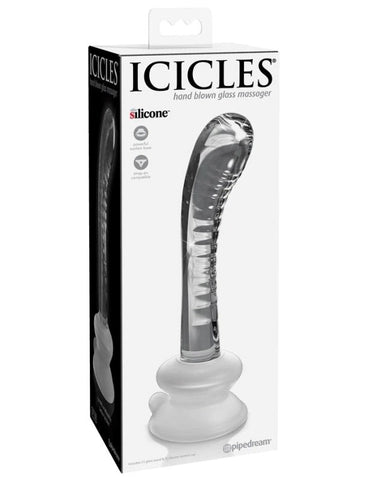 Pipedream Icicles No. 88 Suction Cup Base Glass Dildo - Glass Sex Toys