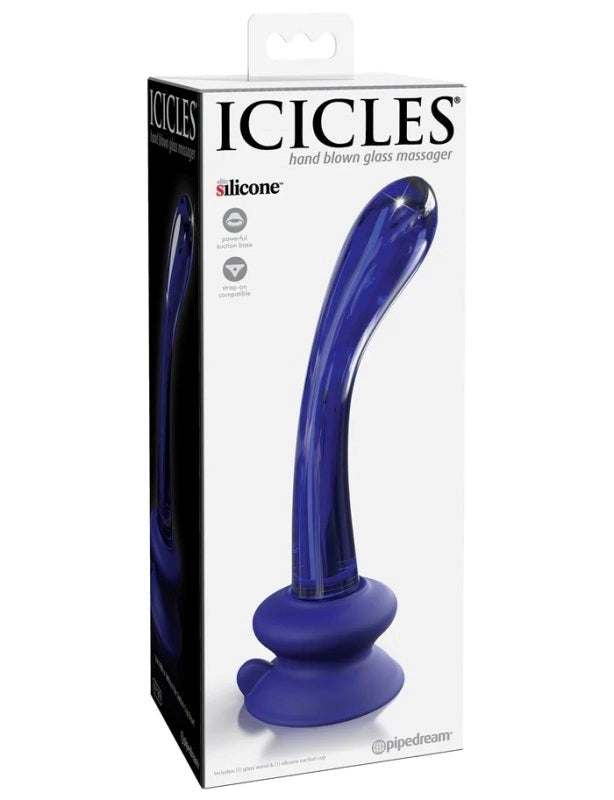 Icicles Suction Base No. 89 - - Glass Sex Toys