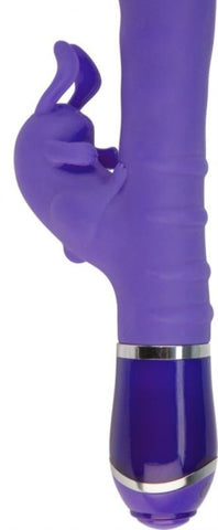 Immortal 10 Rhythms Silicone Rabbit Vibrator 6 inch Purple - Rabbit Vibrators