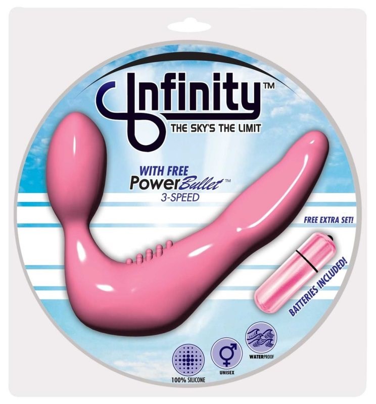 Infinity Strapless Strap-On Pink - - Strap On Sextoys