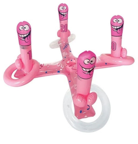 Inflatable Pecker Ring Toss - Bachelorette and Bucks