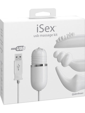 Pipedream iSex USB Rechargeable Couples Massage Sex Kit - Electro Sex