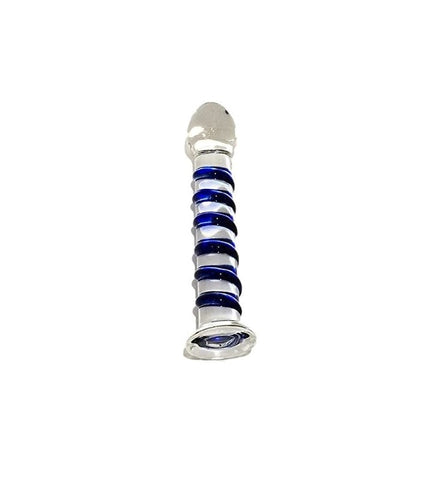 Izabal Swirly Glass Dildo - Glass Sex Toys