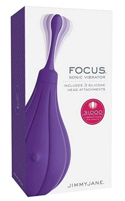 Jimmyjane Focus Sonic Multi Functions Clitoral Vibrator - Clit Ticklers and Pulsators