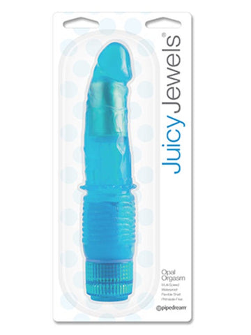 Pipedream Juicy Jewels Opal Orgasm Vibrating Dong - Waterproof Vibrators