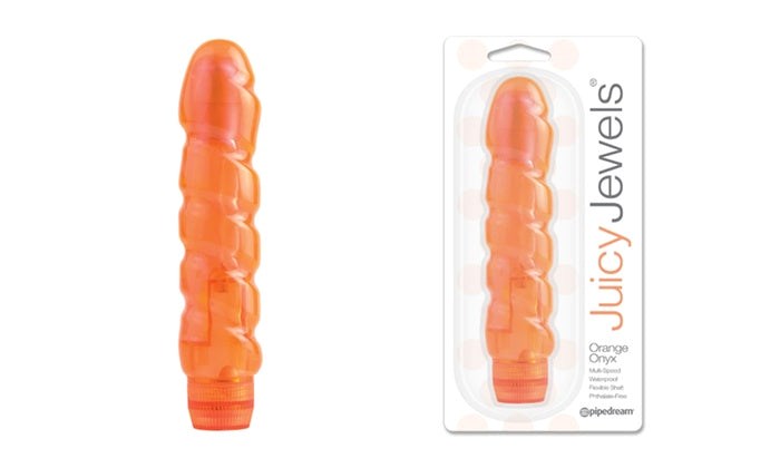Pipedream Juicy Jewels Orange Onyx Waterproof Vibrator - Waterproof Vibrators