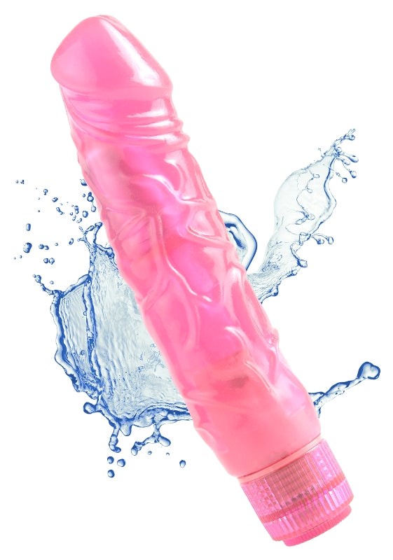 Pipedream Juicy Jewels Precious Pink Dildo Vibrator - Waterproof Vibrators