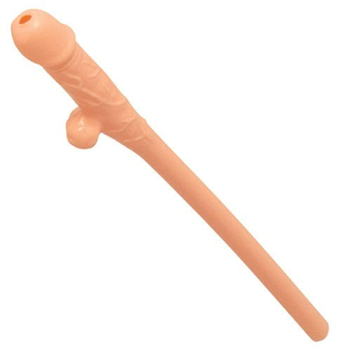 Pipedream Jumbo Pecker Penis Shape Sipping Straw Single - Party Gifts and Novelties