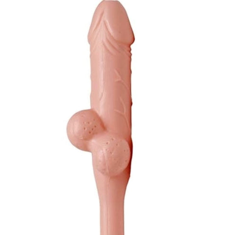 Pipedream Jumbo Pecker Penis Shape Sipping Straw Single - Party Gifts and Novelties