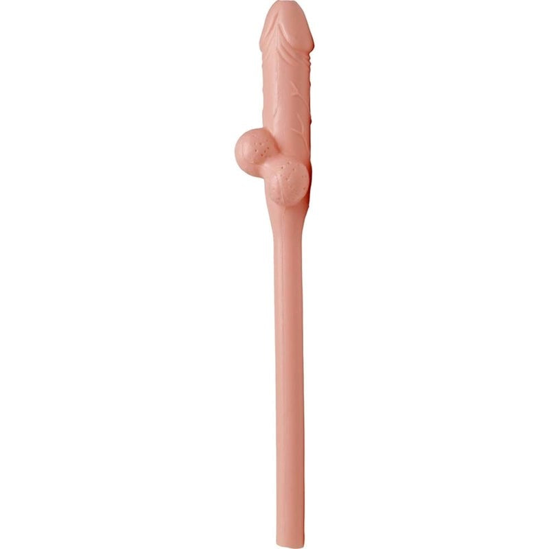 Pipedream Jumbo Pecker Penis Shape Sipping Straw Single - Party Gifts and Novelties