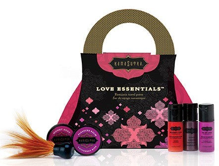 Kama Sutra Love Essentials Romantic Travel Purse, Raspberry - Sex Kits