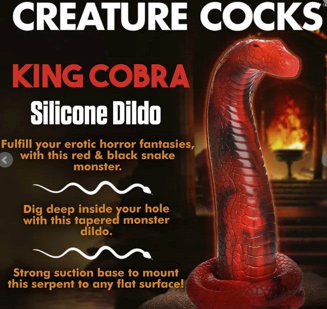 King Cobra Silicone Dildo - - Non-Realistic Dildos