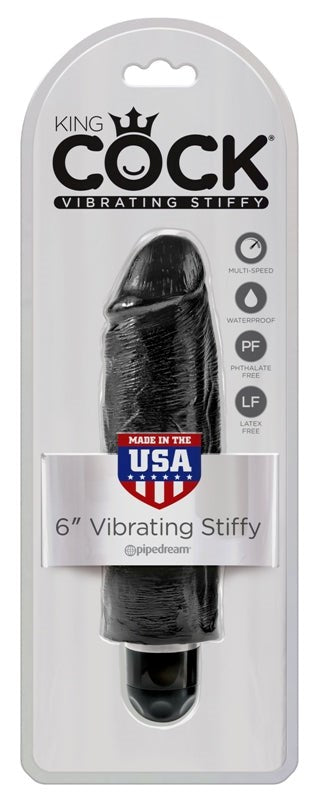 King Cock 6 inch Vibrating Stiffy Realistic Dildo - Realistic Dildos